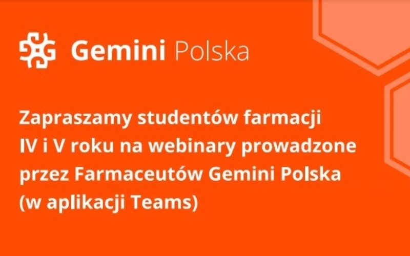 Webinary dla Studentów Wydziału Farmaceutycznego