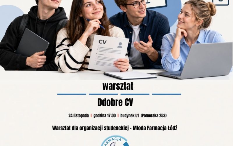 Dobre CV – Zamknięty warsztat dla organizacji Młoda Farmacja