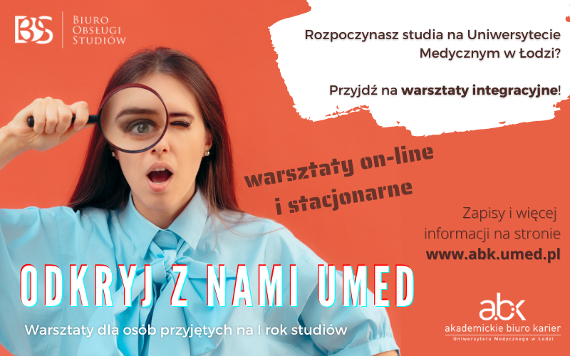 Odkryj z nami UMED! Warsztaty integracyjne dla osób przyjętych na I rok studiów.