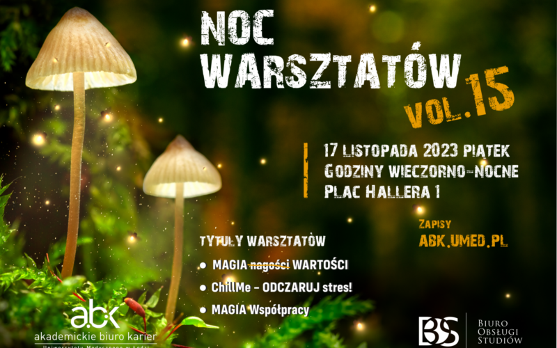 NOC WARSZTATÓW – 15sta jesienno-magiczna edycja