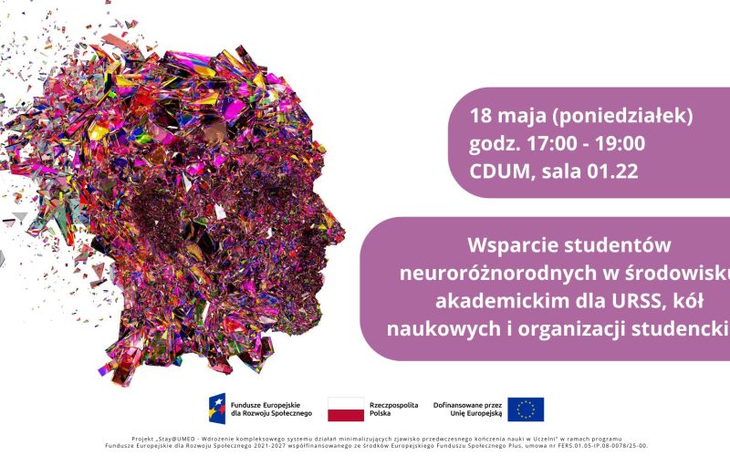 Wsparcie studentów neuroróżnorodnych w środowisku akademickim dla URSS, kół naukowych i organizacji studenckich